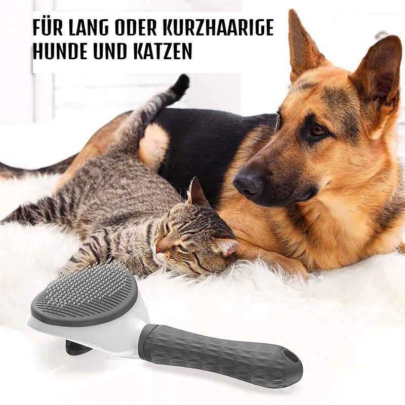 Selbstreinigende Haustierbürste